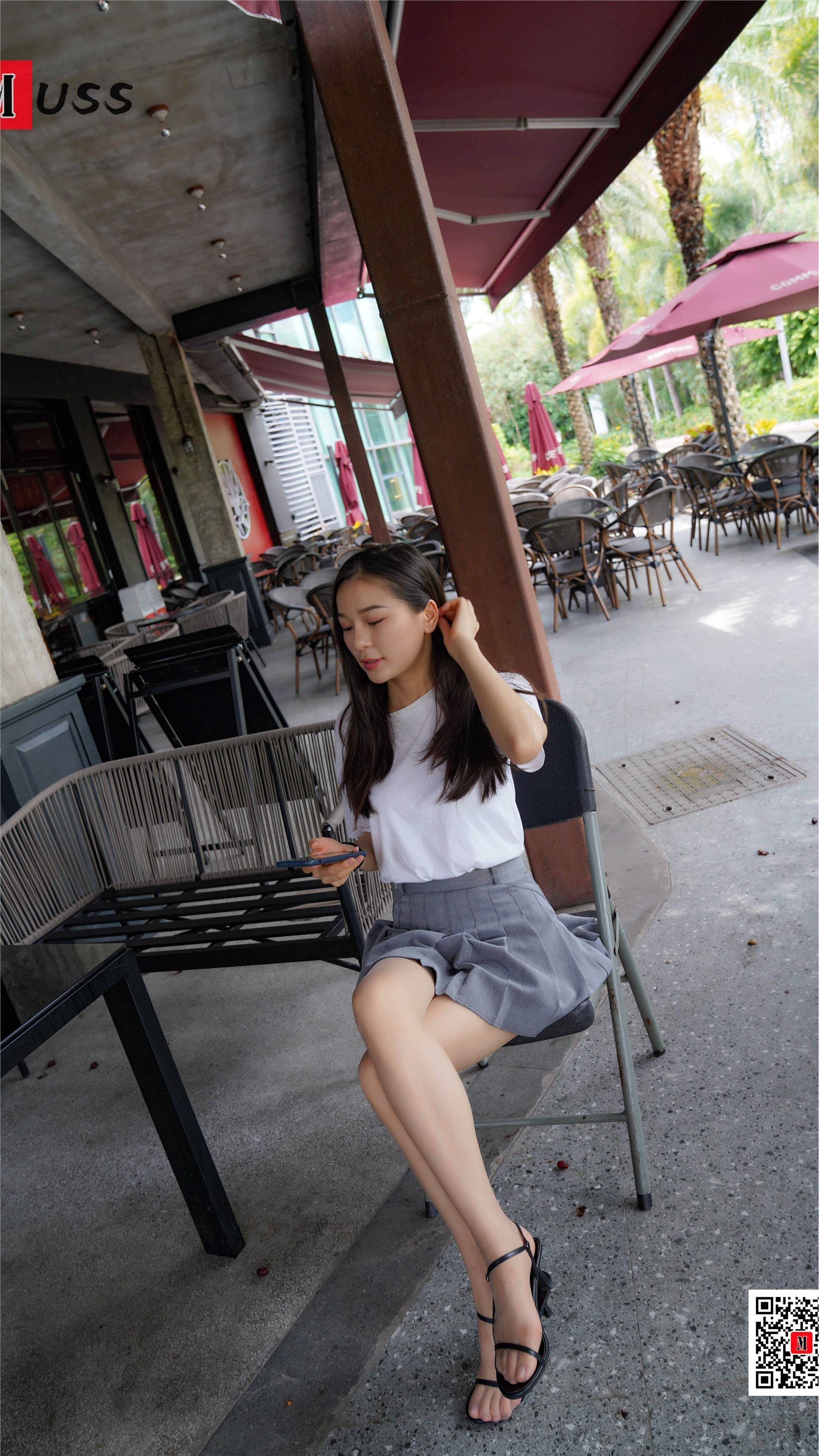 MussGirl慕丝女郎  NO.179 百褶裙凉高肉丝